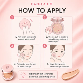 BANILA CO Essence Skin Pink Cushion SPF50+ PA+++ 12g เอสเซนส์ สกิน พิงค์ คุชชั่น