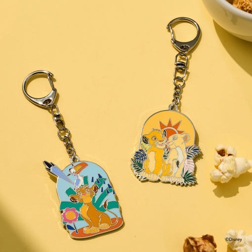พวงกุญแจโลหะ Disney The Lion King (Simba & Nala / Simba & Zazu)