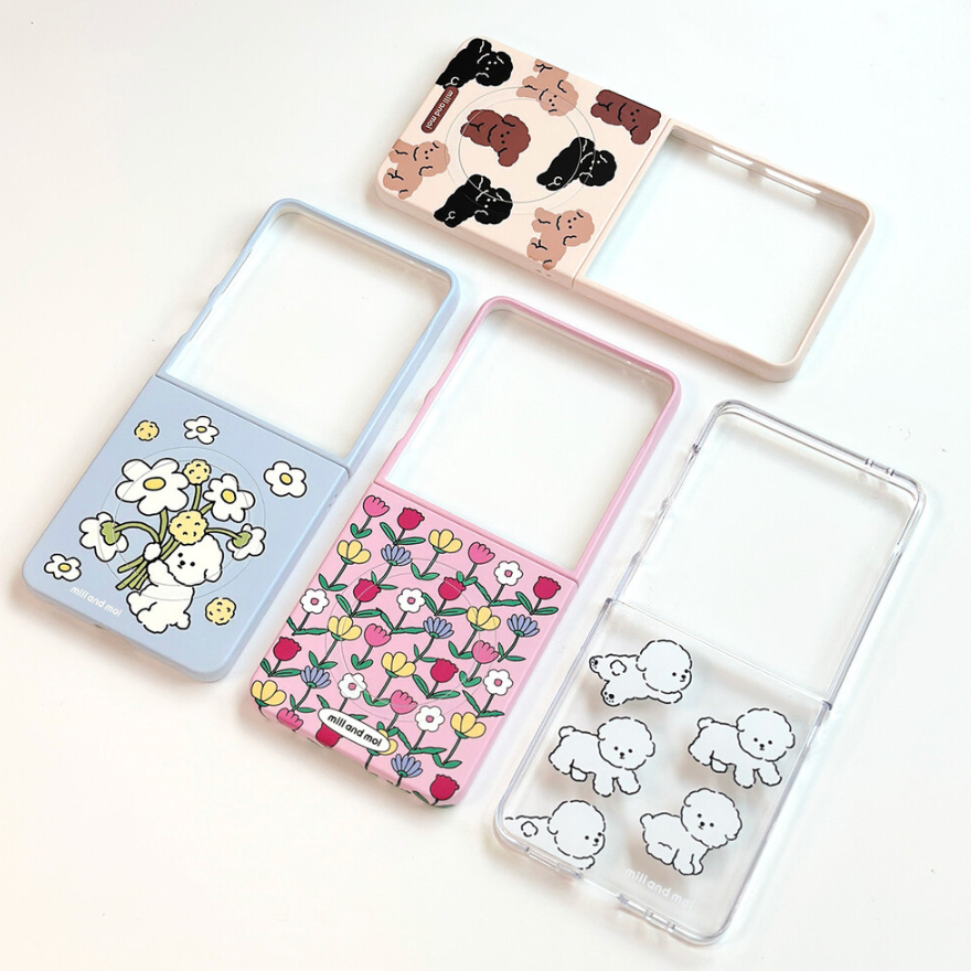 Mill and moi - เคสแข็งแม่เหล็กสําหรับ galaxy z flip 7 6 5 4 3