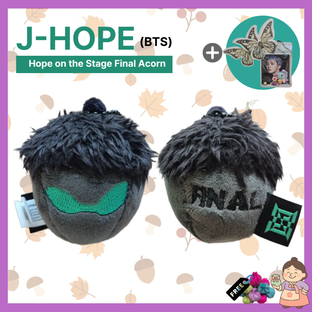 BTS J-Hope Acorn Charm FINAL พวงกุญแจอย่างเป็นทางการ + ของขวัญคอนเฟตติคอนเสิร์ต
