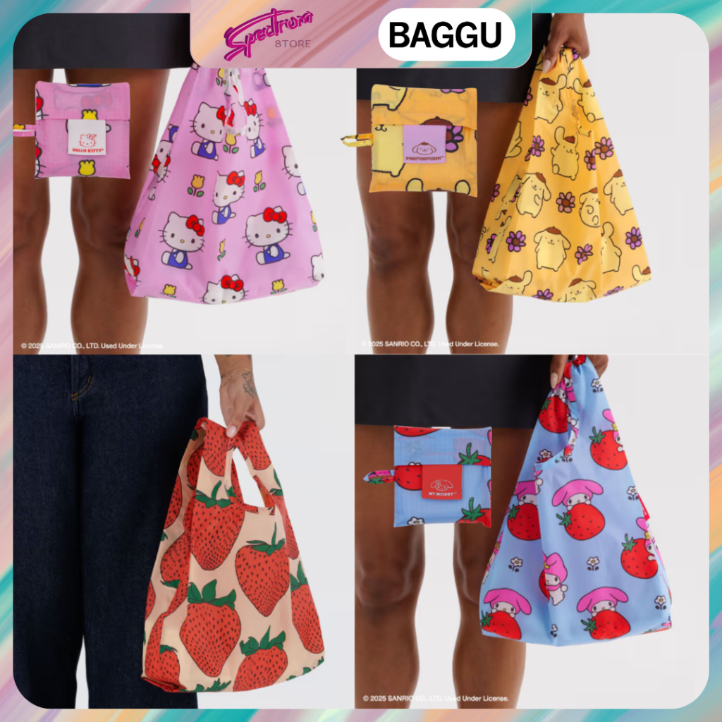 BAGGU กระเป๋าโท้ทแบบใช้ซ้ําได้แบบพับได้ Baby Baggu