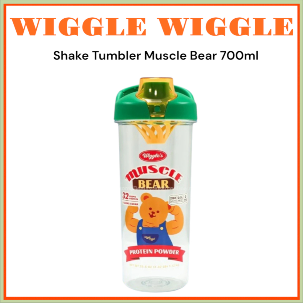 [WIGGLE WIGGLE] Shake Tumbler Muscle Bear 700ml