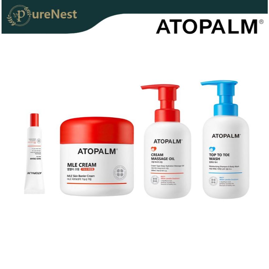 [ATOPALM] MLE Series – ครีม / ครีมทาหน้า / โลชั่น / โลชั่นเจลผ่อนคลาย / ท็อปทูโทวอช / น้ํามันนวดครีม