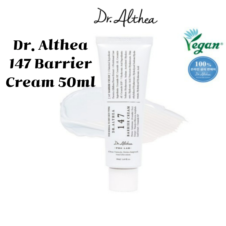 ดร. Althea 147 Barrier Cream 50ml ครีมบํารุงผิวหน้าให้ความชุ่มชื้นสําหรับผิวแพ้ง่าย