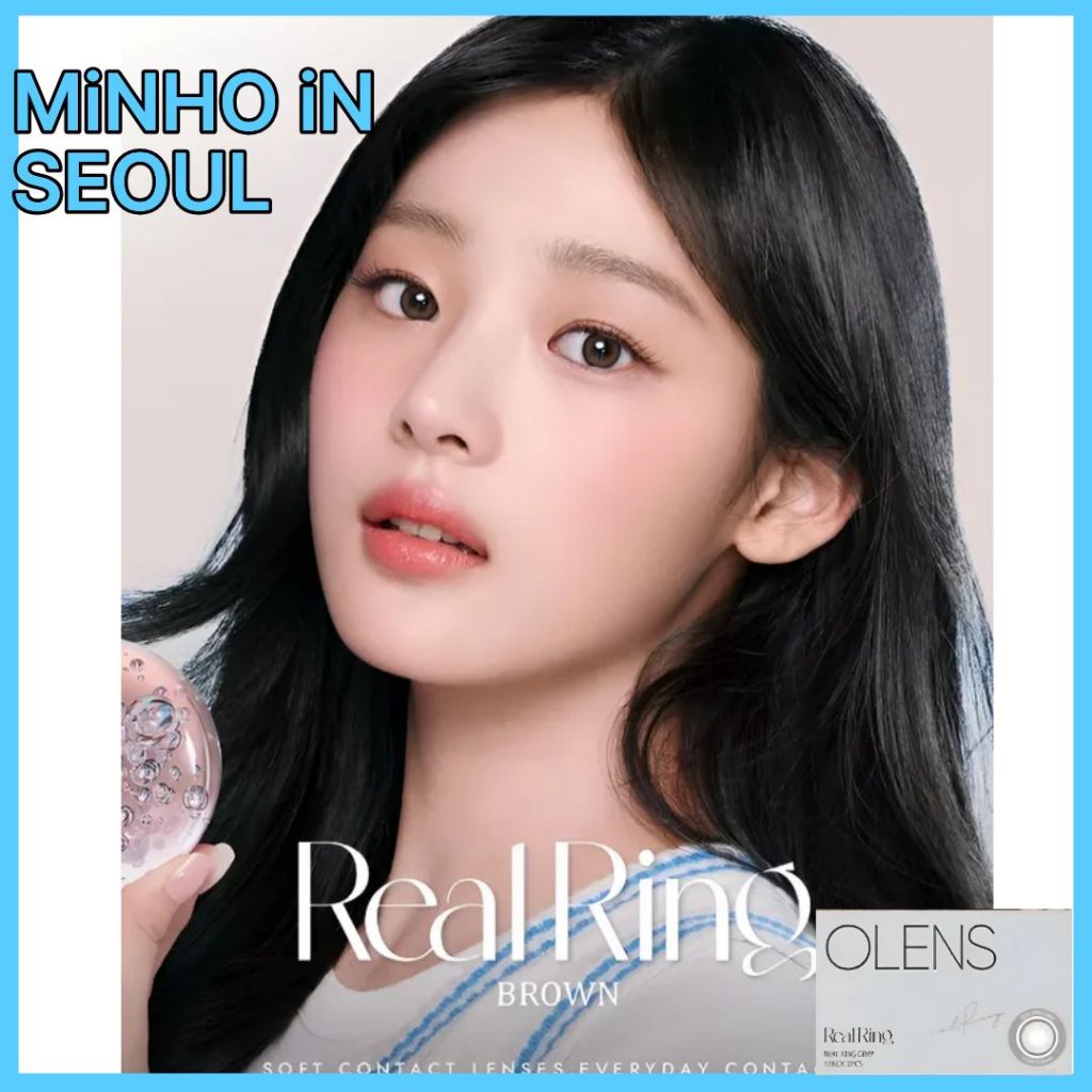 OLENS Realing Brown Month – 1 สี  | รายเดือน Realing Brown คอนแทคเลนส์สี 12.5 มม. K-Beauty 2p 1 กล่อ