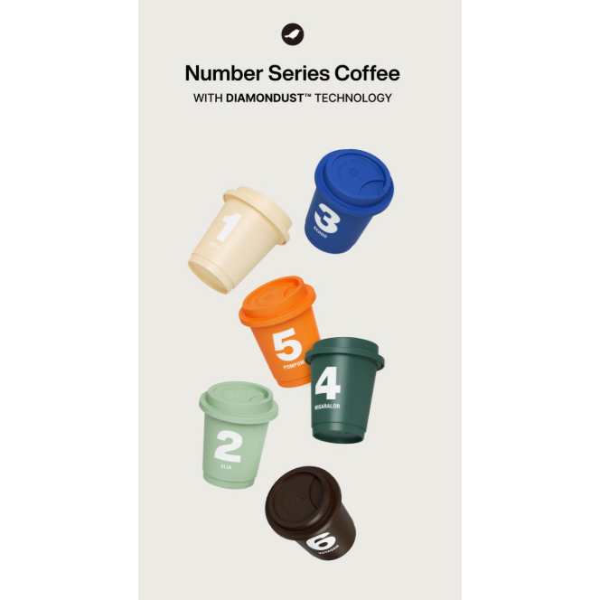 SATURNBIRD Number Series Coffee 1‐6 6 รสชาติผสม (6 Mini Cups) กาแฟสําเร็จรูปสกัดเย็น