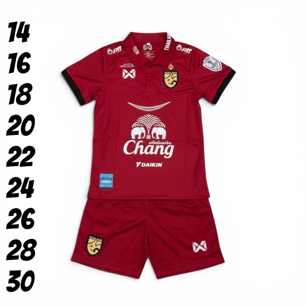 บอลชุดกีฬาเด็กเสื้อพร้อมกางเกงชายแหละหญิงใสได้สีสวยตามภาพถ่ายรูปจากสินค้าผ้านิ่มเย็นใส่สบาย