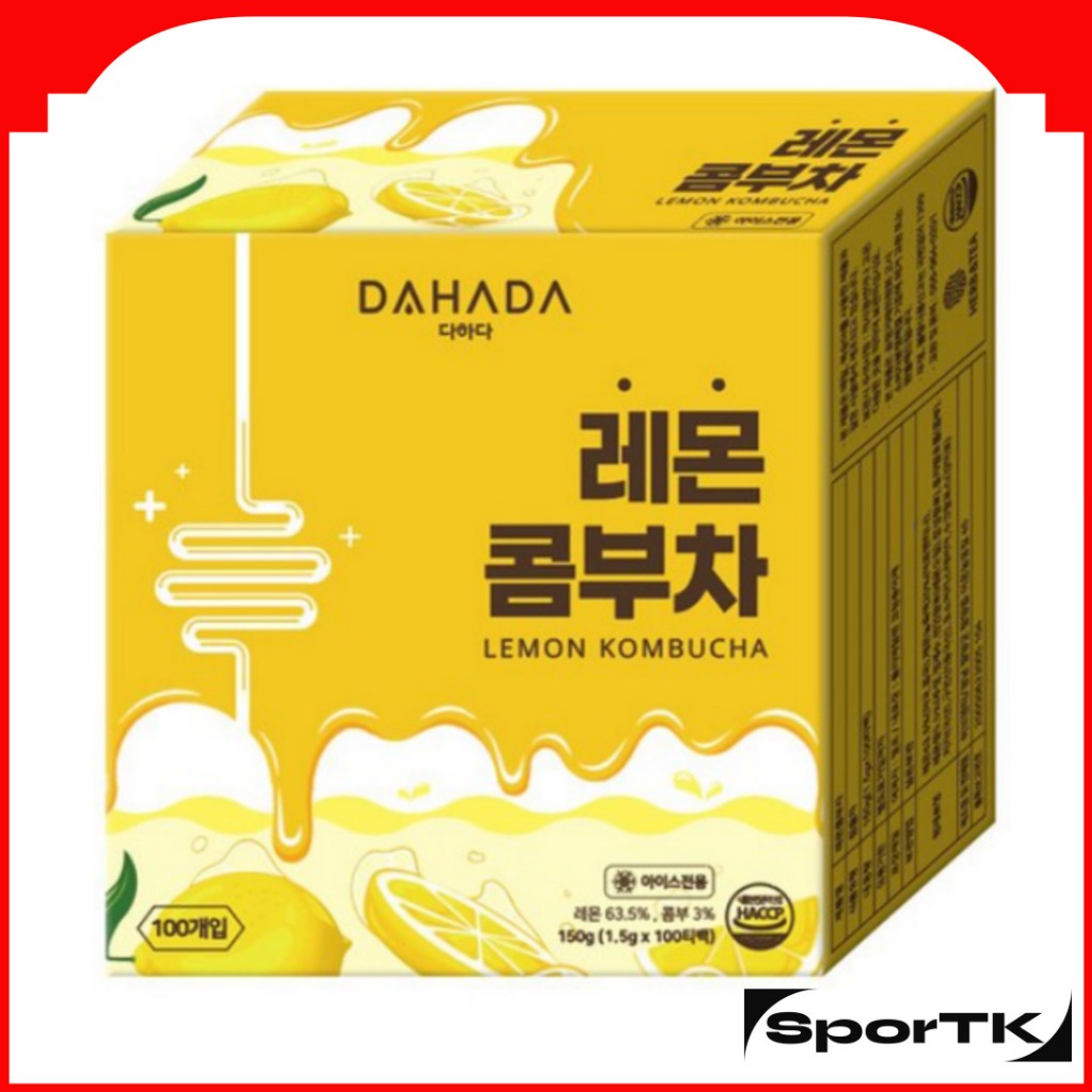 DAHADA Lemon Kombucha 100T / HACCP Certified / ถุงชาเกาหลี / เฉพาะน้ําแข็ง