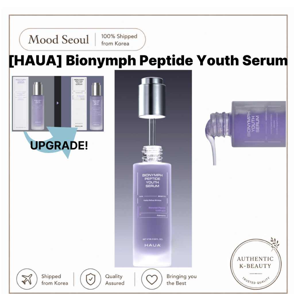 [HAUA] Bionymph Peptide Youth Serum 47ml Hydrating Face Serum Moisturizing Glow Serum Korean Skincar