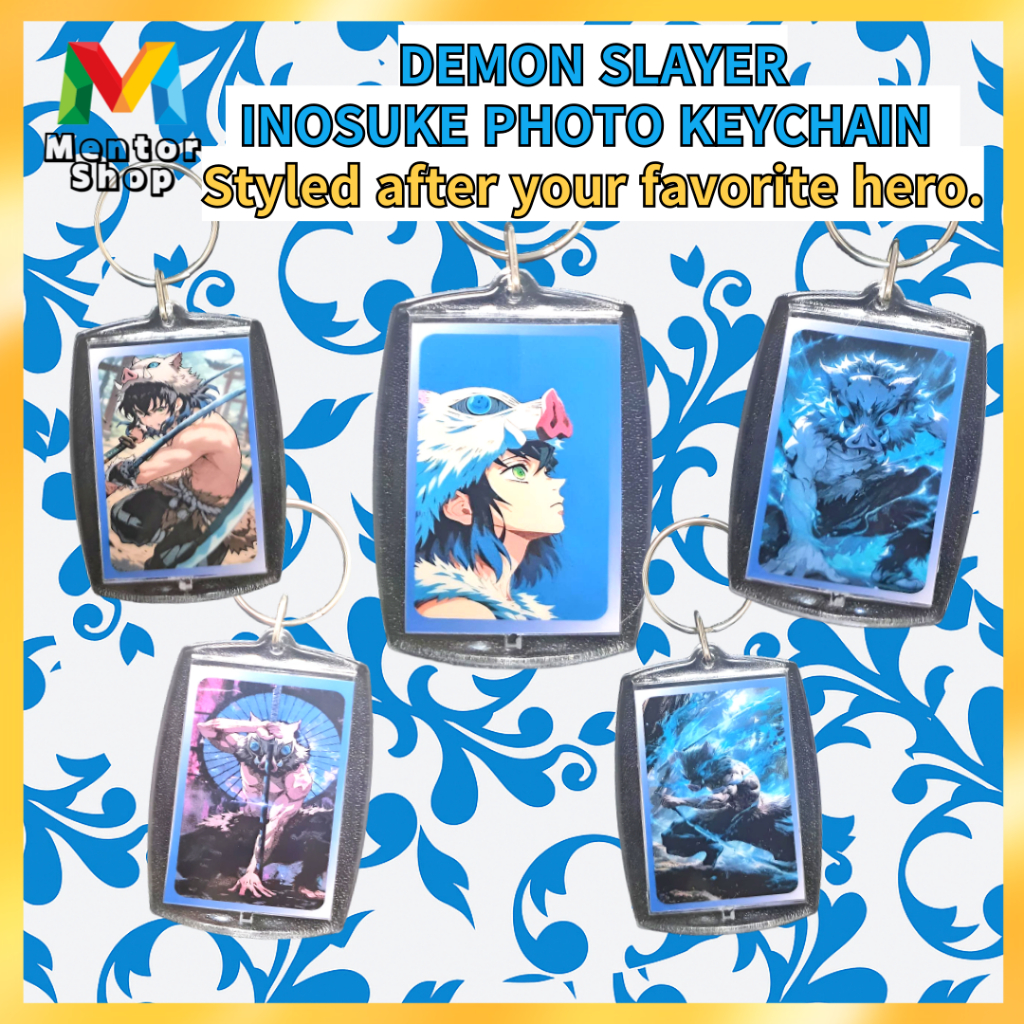 [ร้านเมนเตอร์] ✨ DEMON SLAYER INOSUKE PHOTO KEYCHAIN ✨  ปลดปล่อยพลังป่าของ Inosuke!
