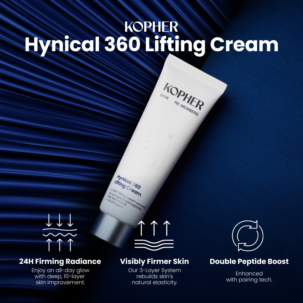 [KOPHER] Hynical 360 Lifting Cream (50 มล.) – ยกกระชับทั่วใบหน้า ทรีตเมนต์ลดเลือนริ้วรอย ดูแลความกระชับ