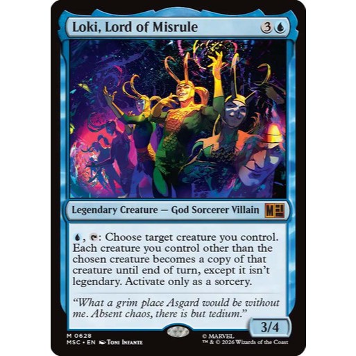 การ์ด EDH PlayTest - Loki, Lord of Misrule (สีน้ําเงิน)