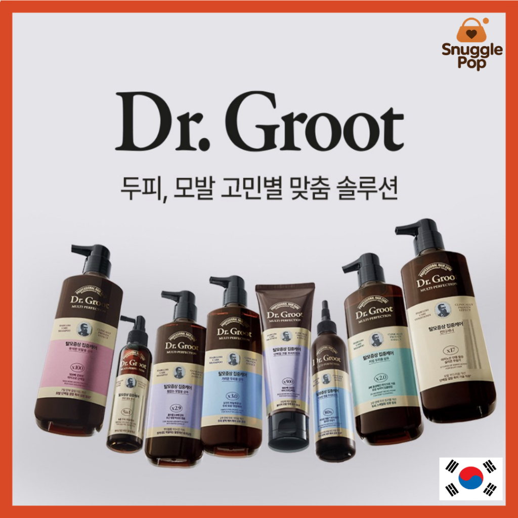[Dr.Groot] Premium Anti-Hair Loss Shampoo & Treatment Set Hair Strengthening & Scalp Care