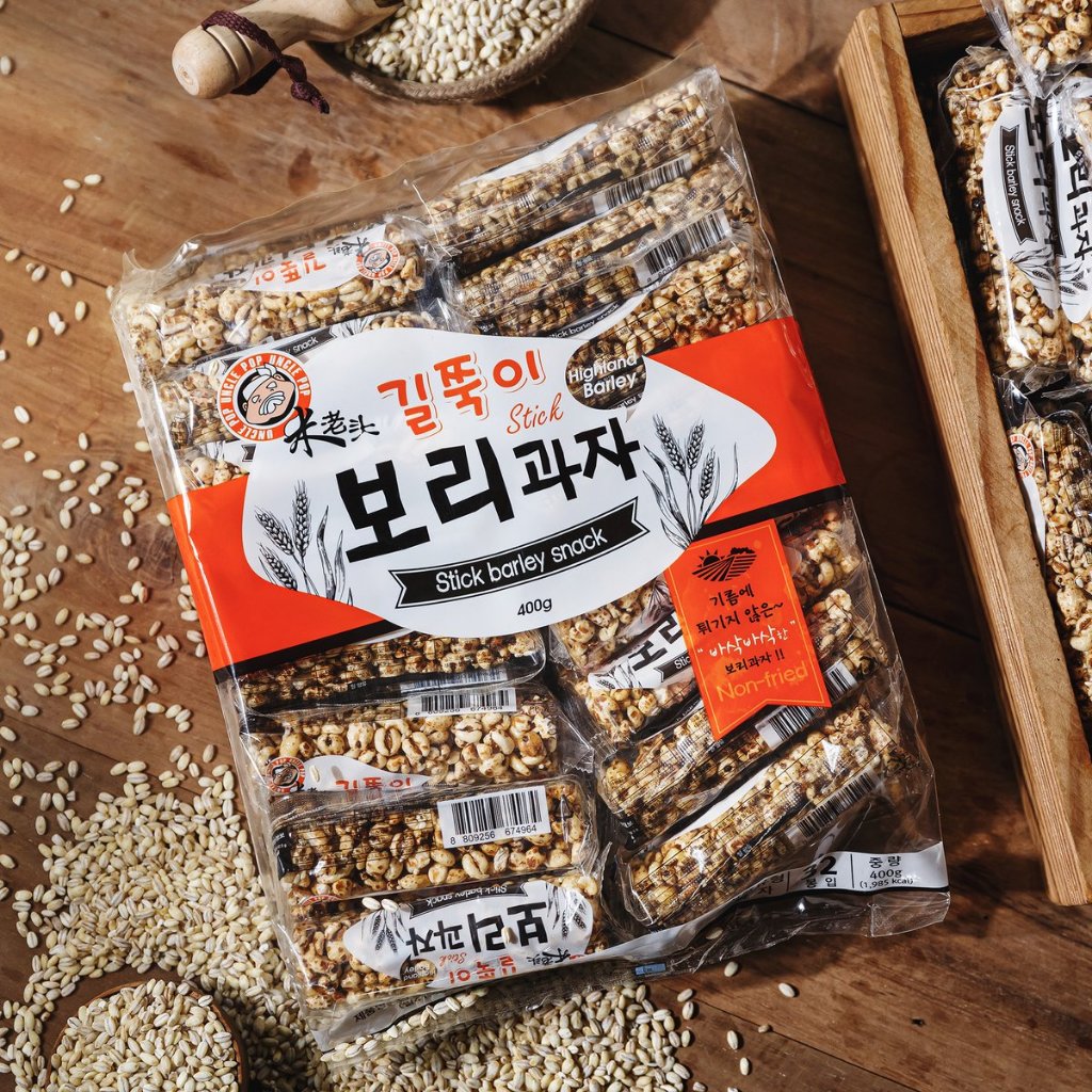 ✨UNCLE POP CRISPY BARLEY SNACK 400g – TRADITIONAL KOREAN LONG STICK BISCUIT✨