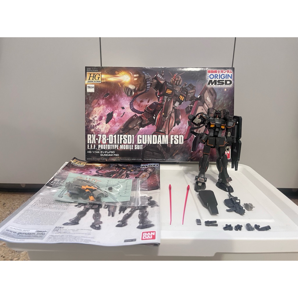 ✅พร้อมส่ง✅ มือ2 HG RX-78-01 [FSD] Gundam (ขาดชิ้นสีแดงตรงเขา)