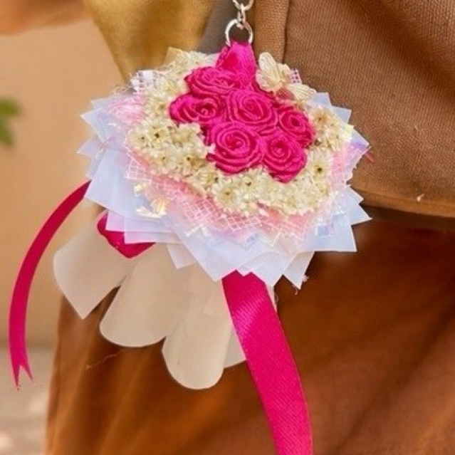 GUNGAN MINI BOUQUET KEYCHAIN | SATIN BOUQUET SATIN BOUQUET SATIN BOUQUET SATIN BOUQUET SATIN BOUQUET