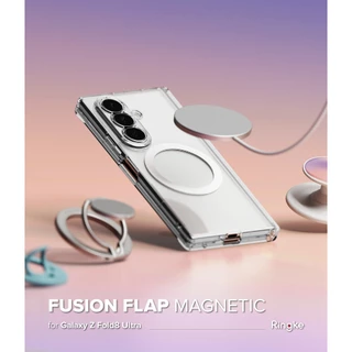 Ringke Fusion Flap Magnetic สำหรับ Galaxy Z Fold 8 Ultra เคสแบบใส น้ำหนักเบา