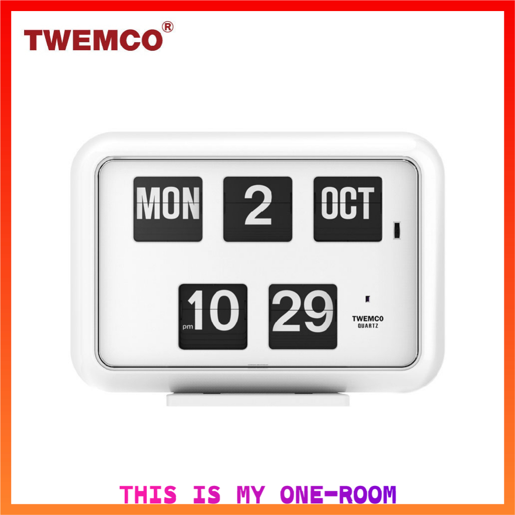 TWEMCO QD-35 Perpetual Calendar Flip Clock 6 สี | นาฬิกาแขวนและตั้งโต๊ะ | นาฬิกาปฏิทินย้อนยุค