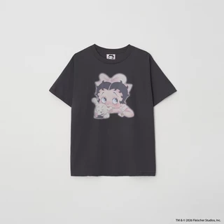 [RONRON] Betty Boop Ribbon Basic Fit T Shirt / 2colors