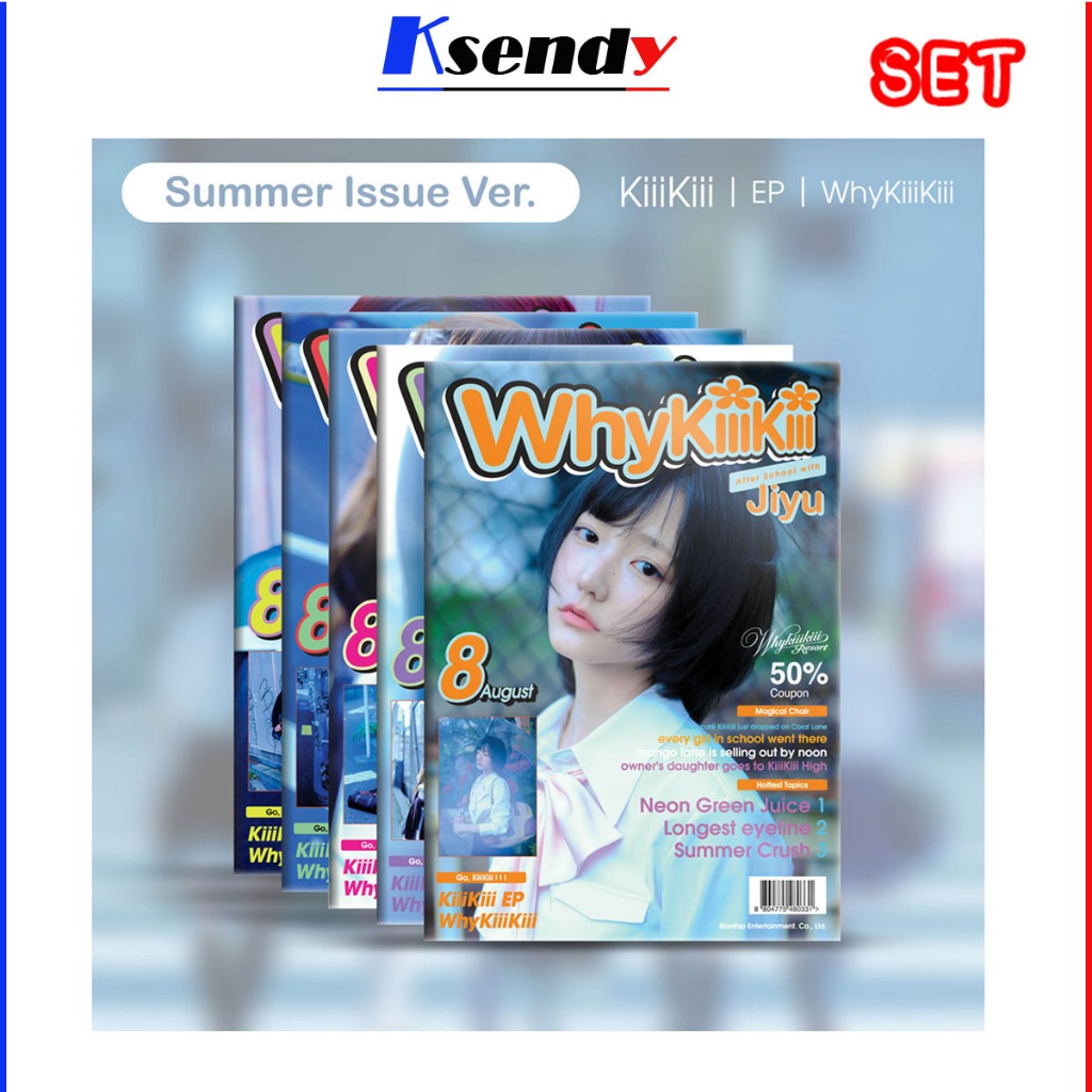 KiiiKiii EP Album [ WhyKiiiKiii ] SUMMER ISSUE Ver.(5 ver Set)