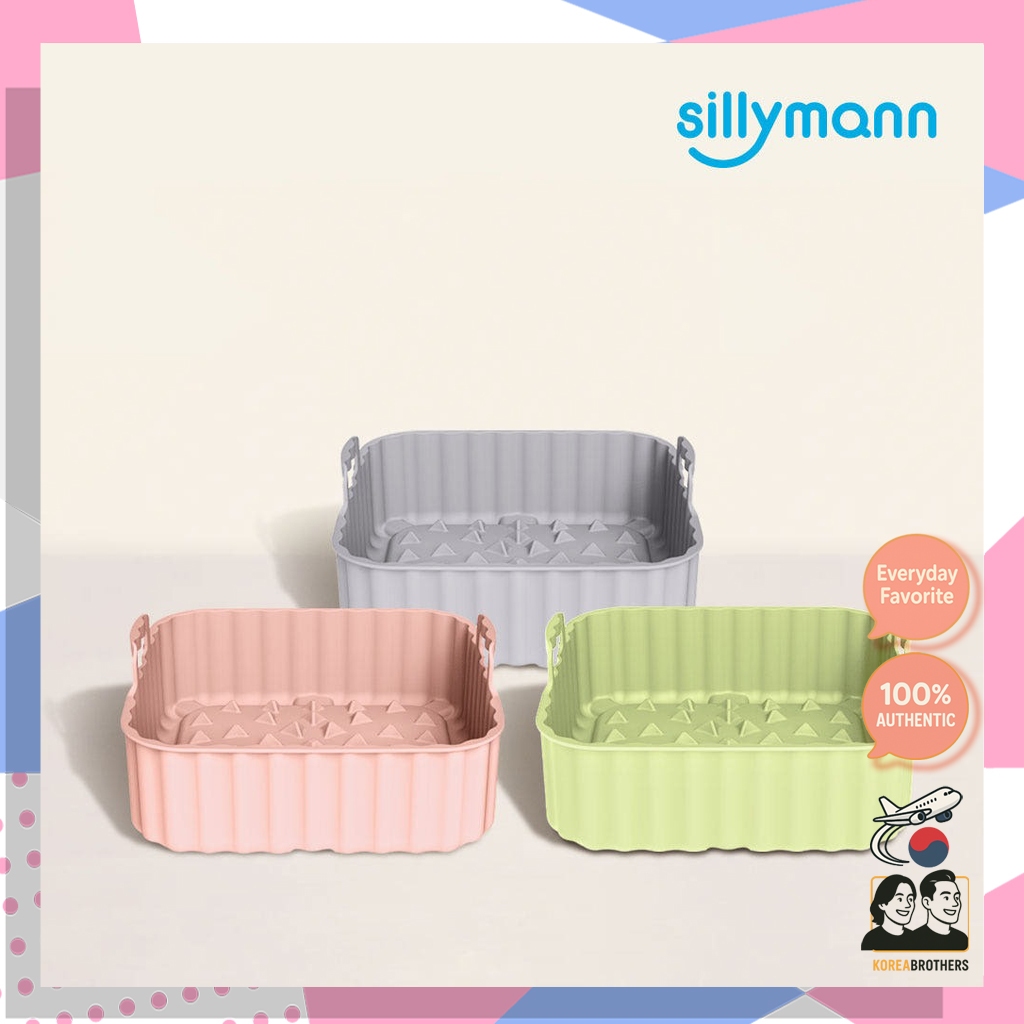 Sillymann Square Platinum Silicone Air Fryer Pot – ผลิตในเกาหลี