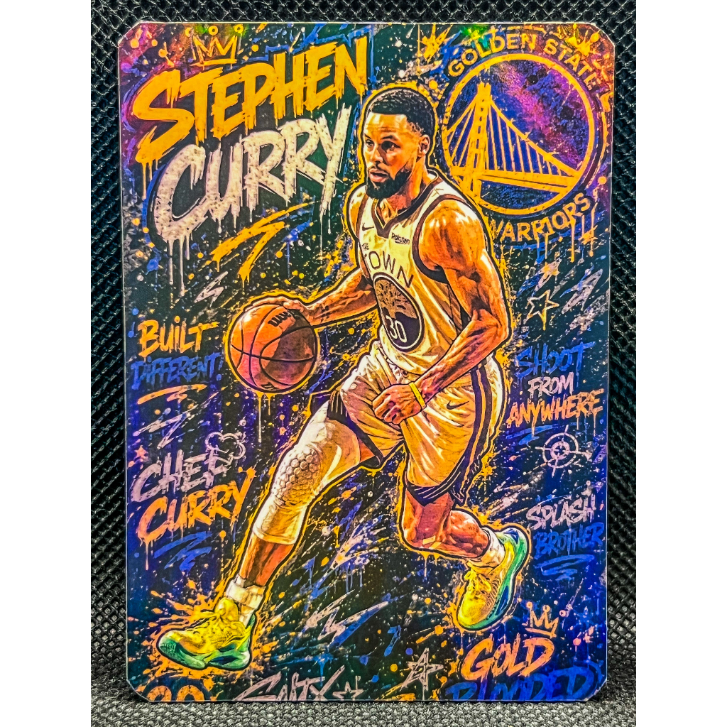 NBA Basketball Graffiti: Stephen Curry (Golden State Warriors)