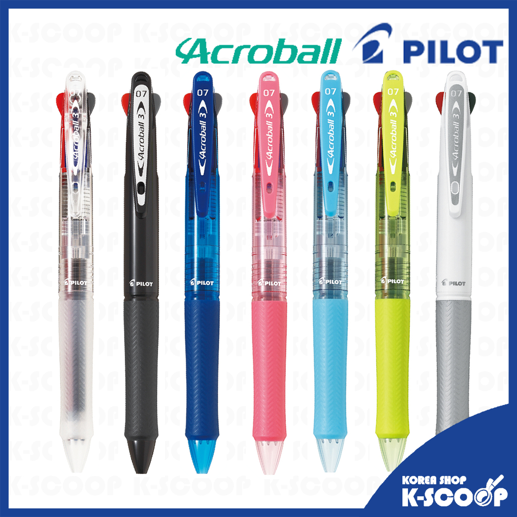 Pilot Acroball Ball 3in1 Multi Pen 0.7mm BKAB40F เขียนเรียบ, หมึกแห้งเร็ว, ด้ามจับสบาย