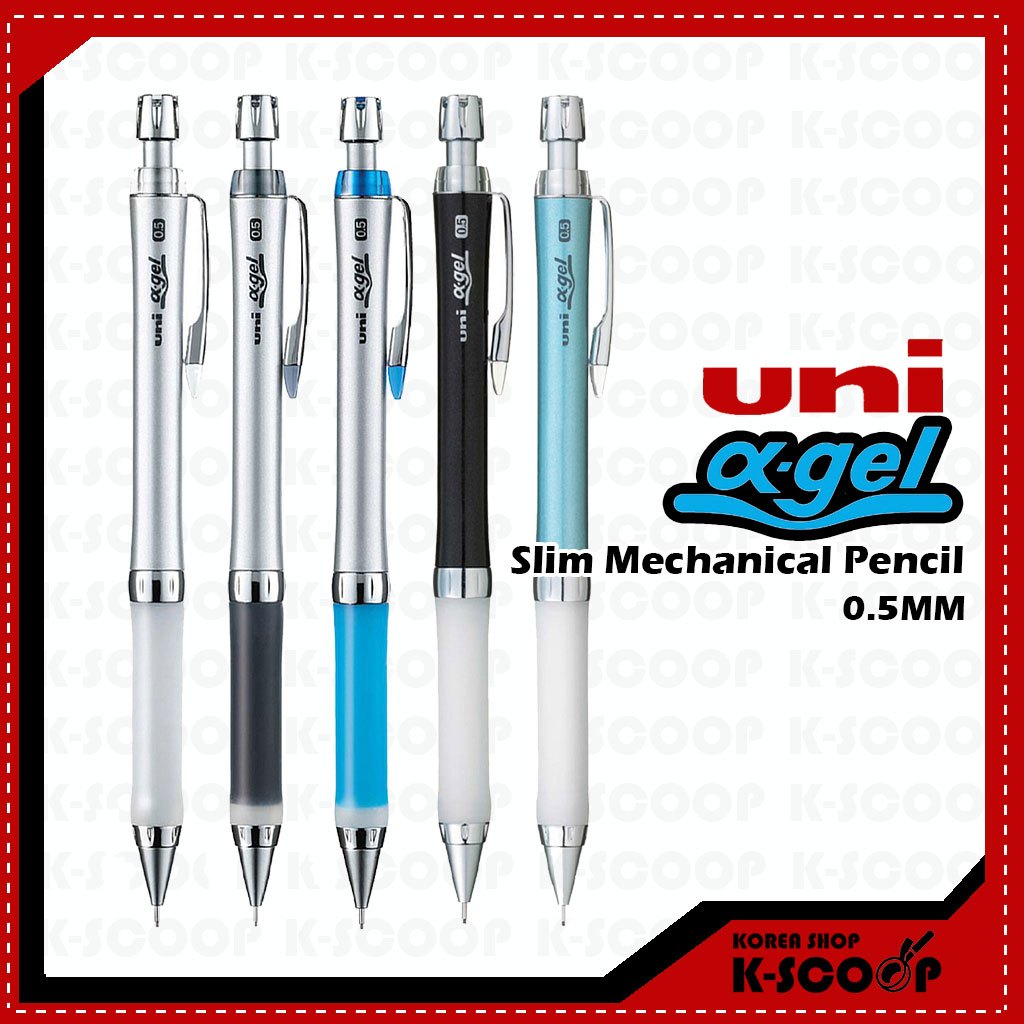 Uni Alpha Gel Slim Mechanical Pencil 0.5mm M5-807GG(Blister Pack)