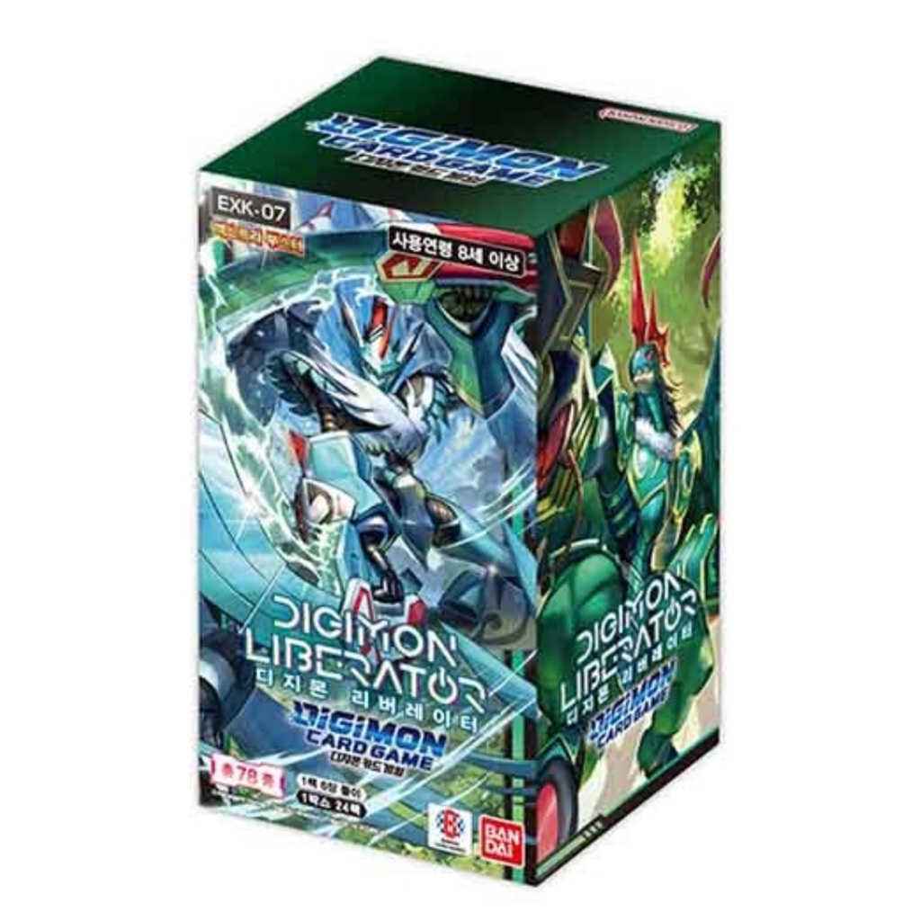 KOREAN DIGIMON TCG EXTRA Booster Packs Box "DIGEMON LIBERATOR" EXK-07