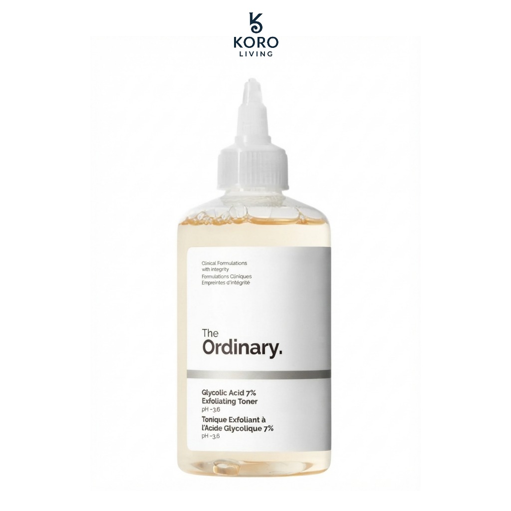 The Ordinary Glycolic Acid 7% Exfoliating Toner 240ml โทนเนอร์ AHA ผิวเรียบเนียน