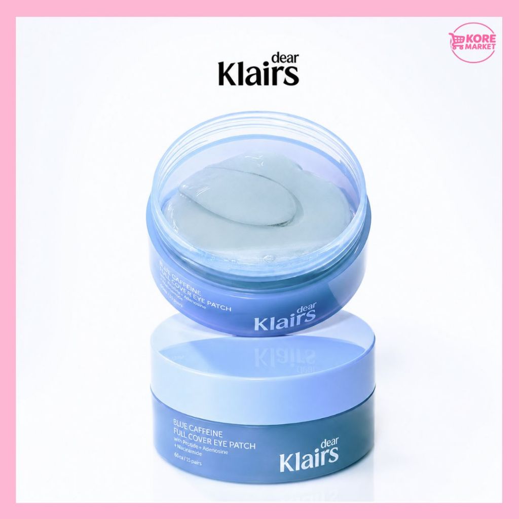 KLAIRS [เดียร์ .KAIRS] Blue Caffeine Full Cover Hydrogel Eye Patch 60 แผ่น