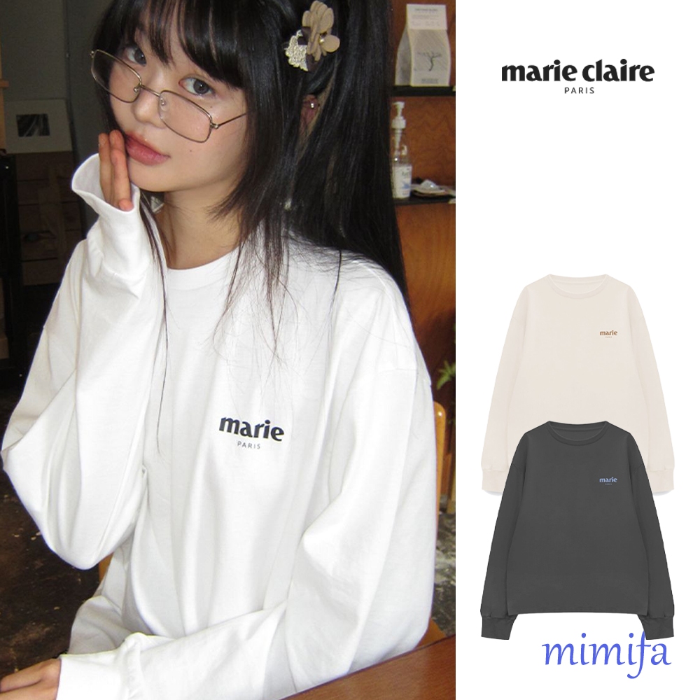 เสื้อยืดแขนยาว.Material Classic จาก MARIE CLAIRE