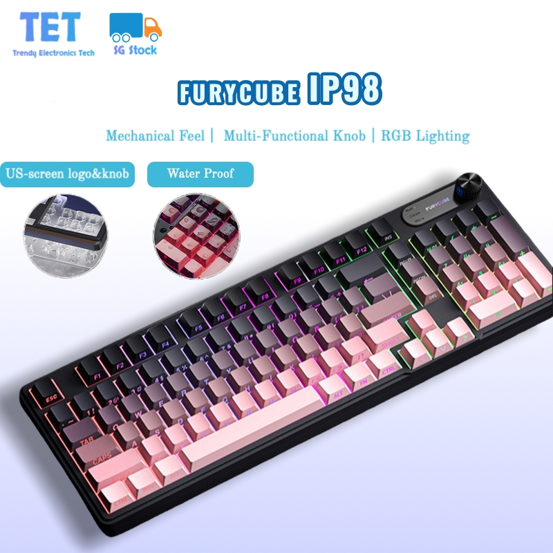 [SG]IP98 คีย์บอร์ดให้ความรู้สึกกลกันน้ํา, คีย์บอร์ดเกมเงียบแบบมีสายพร้อมการออกแบบเพรียวบางสําหรับ eS