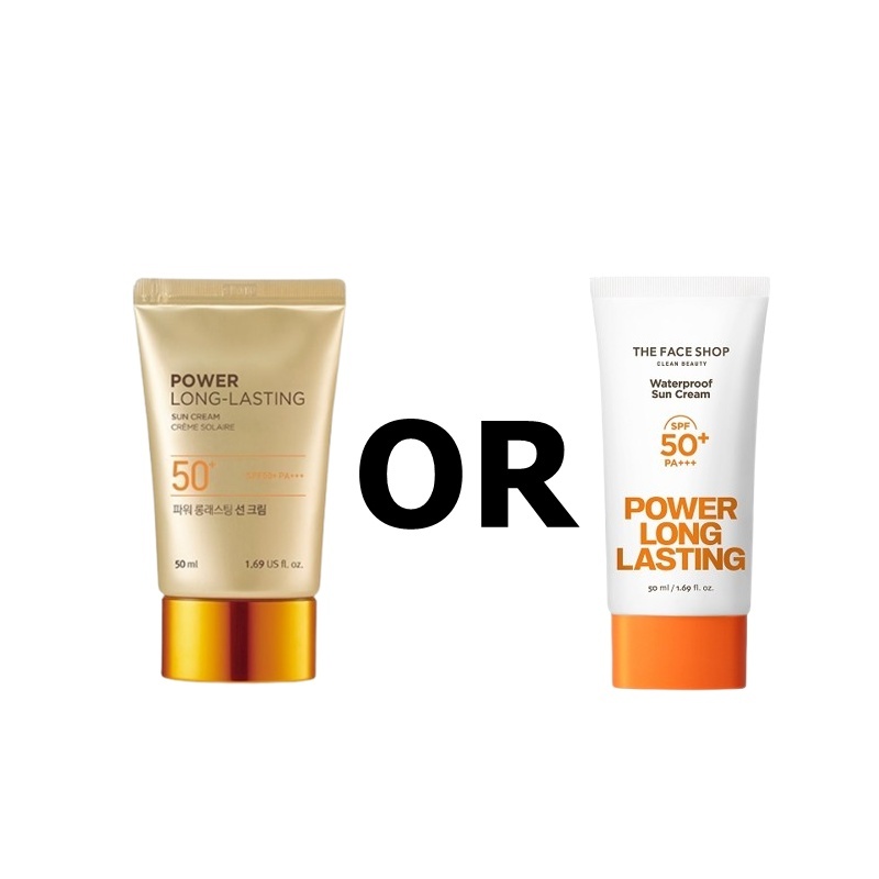 [The FACE Shop] Power Long Lasting Sun Cream SPF50+ PA+++ 50ml