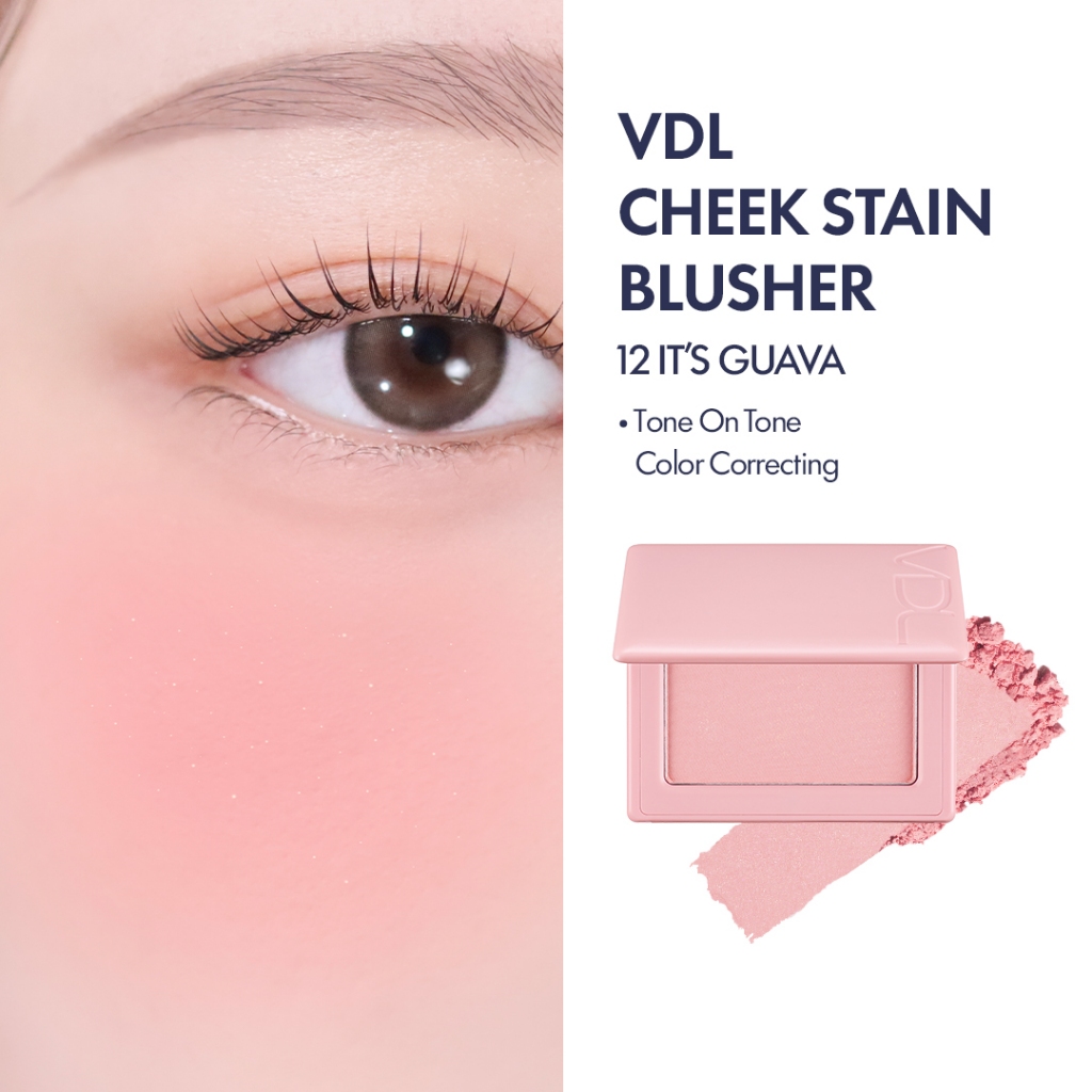 VDL طقم أحمر خدود Cheek Stain Duo ‏Warm Peach + حقيبة هدية — صورة 3