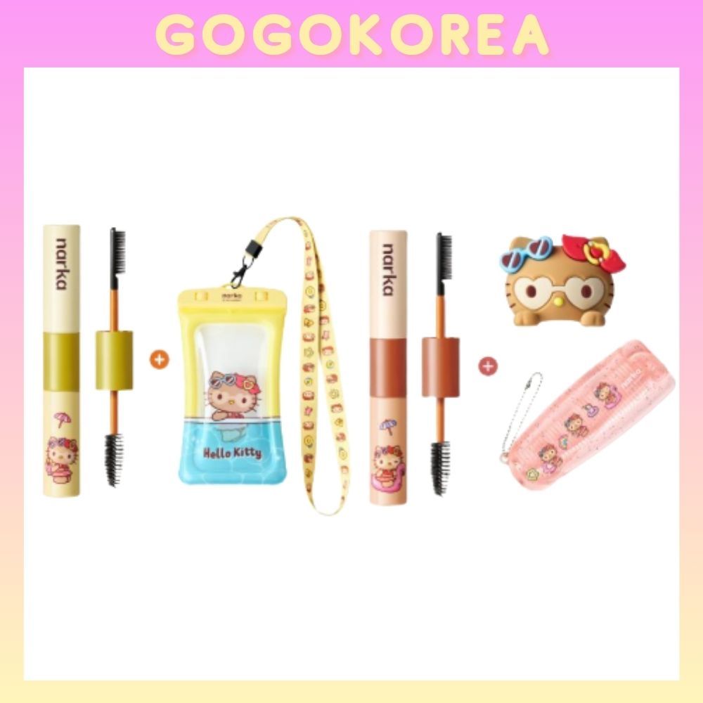 [นาร์ก้า] Sanrio EDITION Hair Mascara 6ml Set (Hype Fit/Hard Fix)