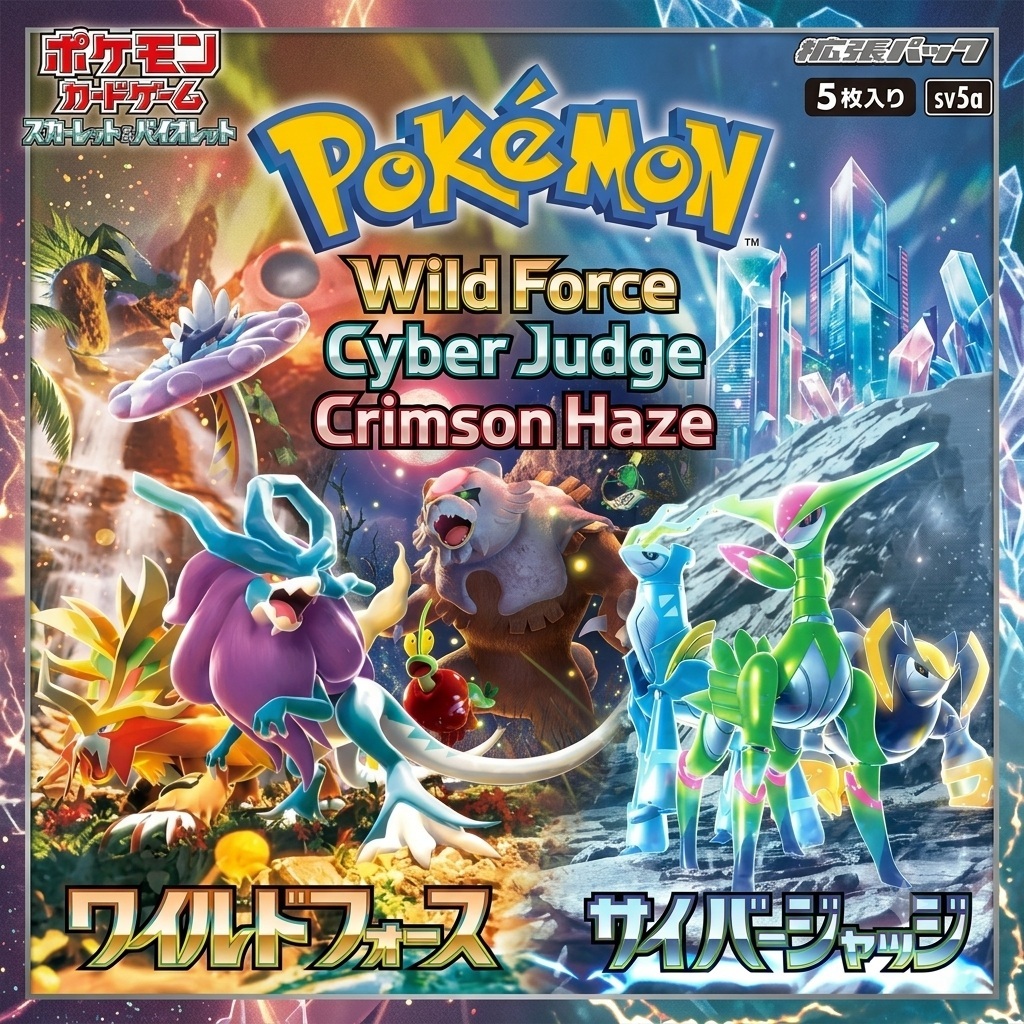 [sv5K sv5M sv5A] RR Double ACE Wild Force Cyber Judge Crimson Haze Pokemon PTCG ญี่ปุ่น