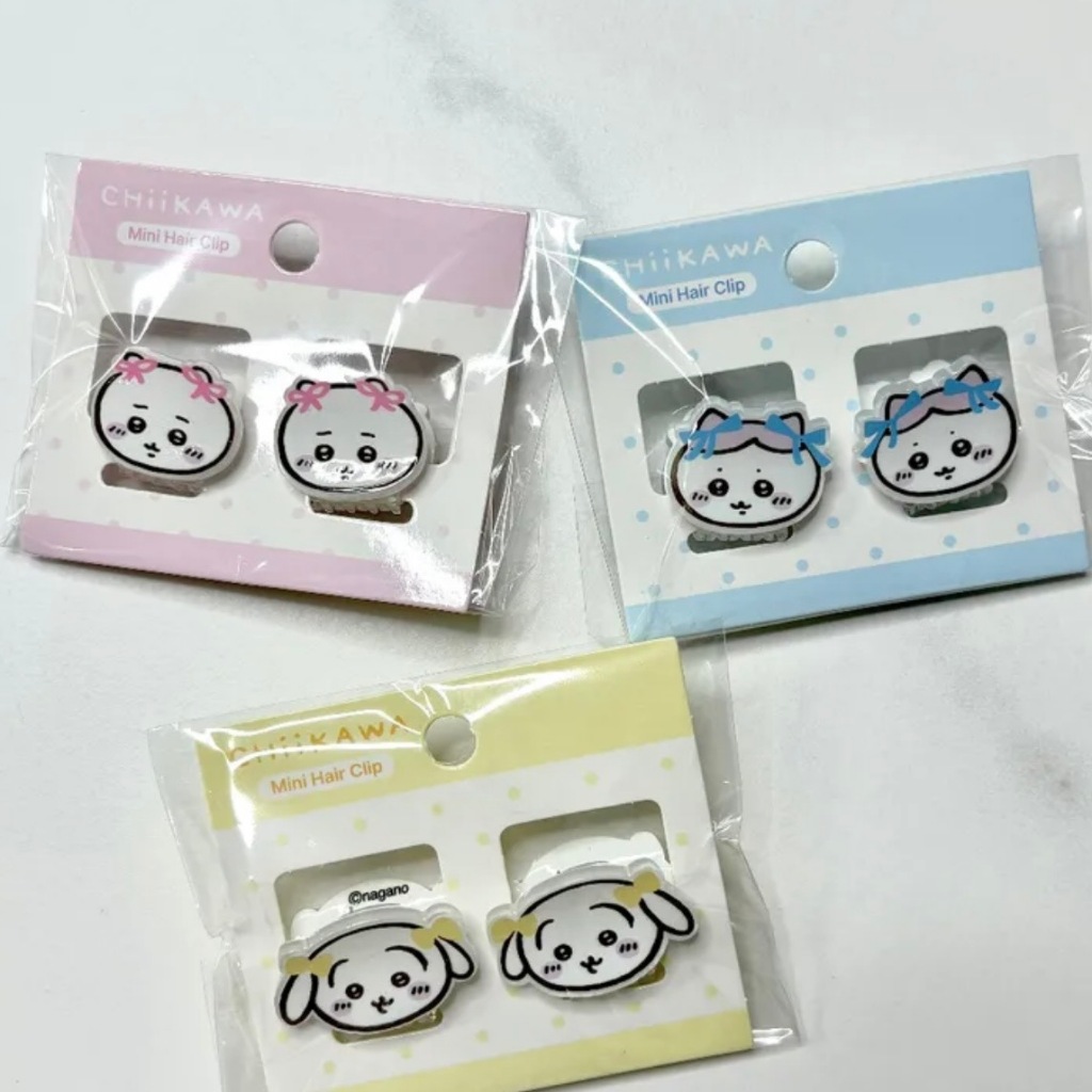 [Chikawa] ชุดกิ๊บติดผม 2 ชิ้น, Chikawa, Hachiware, Usagi, คลิปก้ามปูขนาดเล็ก, เครื่องประดับผม, กิ๊บต