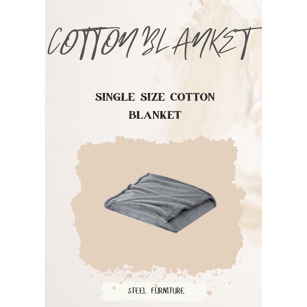 BLANKET ขนาดเดียว -COTTON