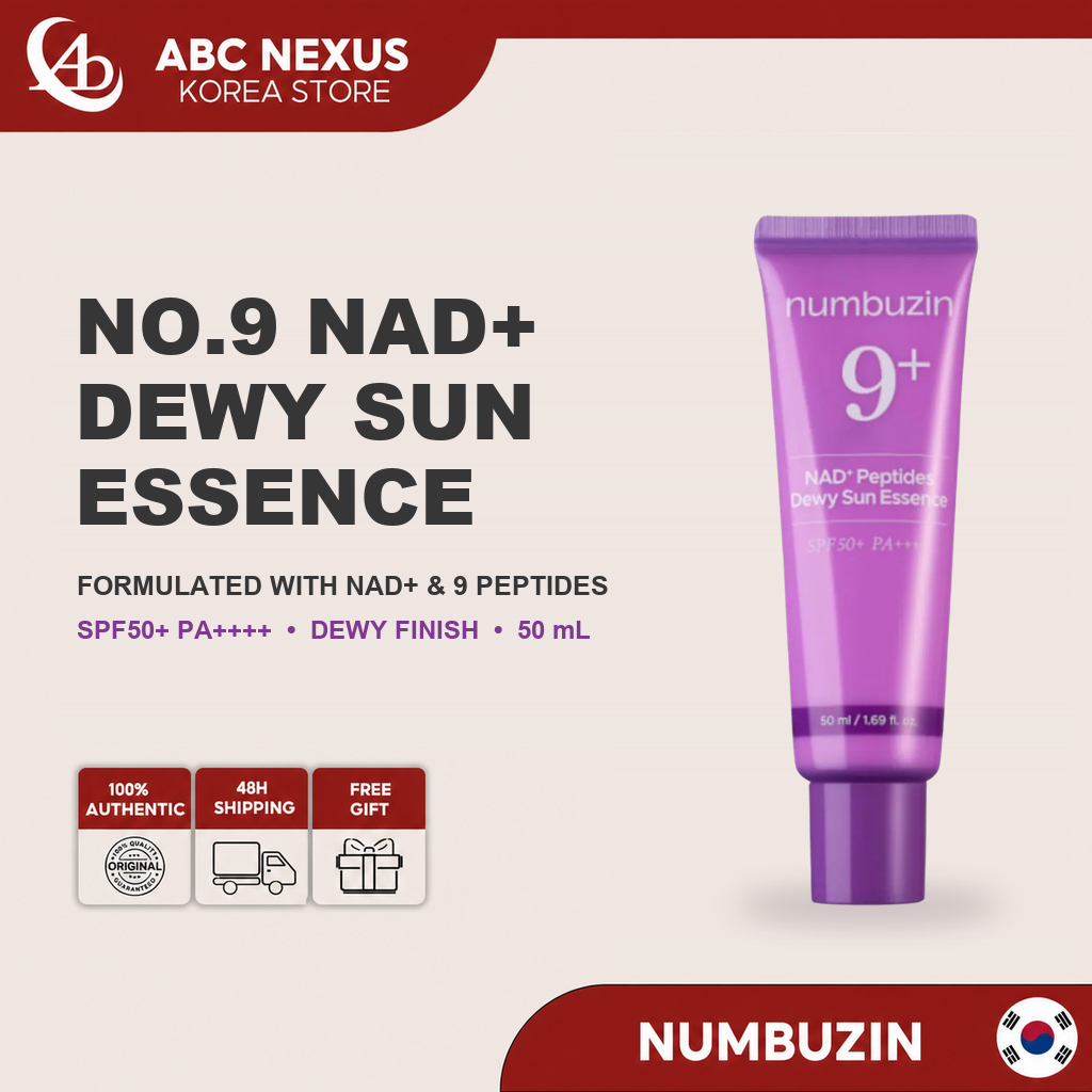 [numbuzin] No.9 NAD+ Peptides Dewy Sun Essence SPF50+ PA++++ 50ml | ครีมกันแดดให้ความชุ่มชื้นเกาหลี 
