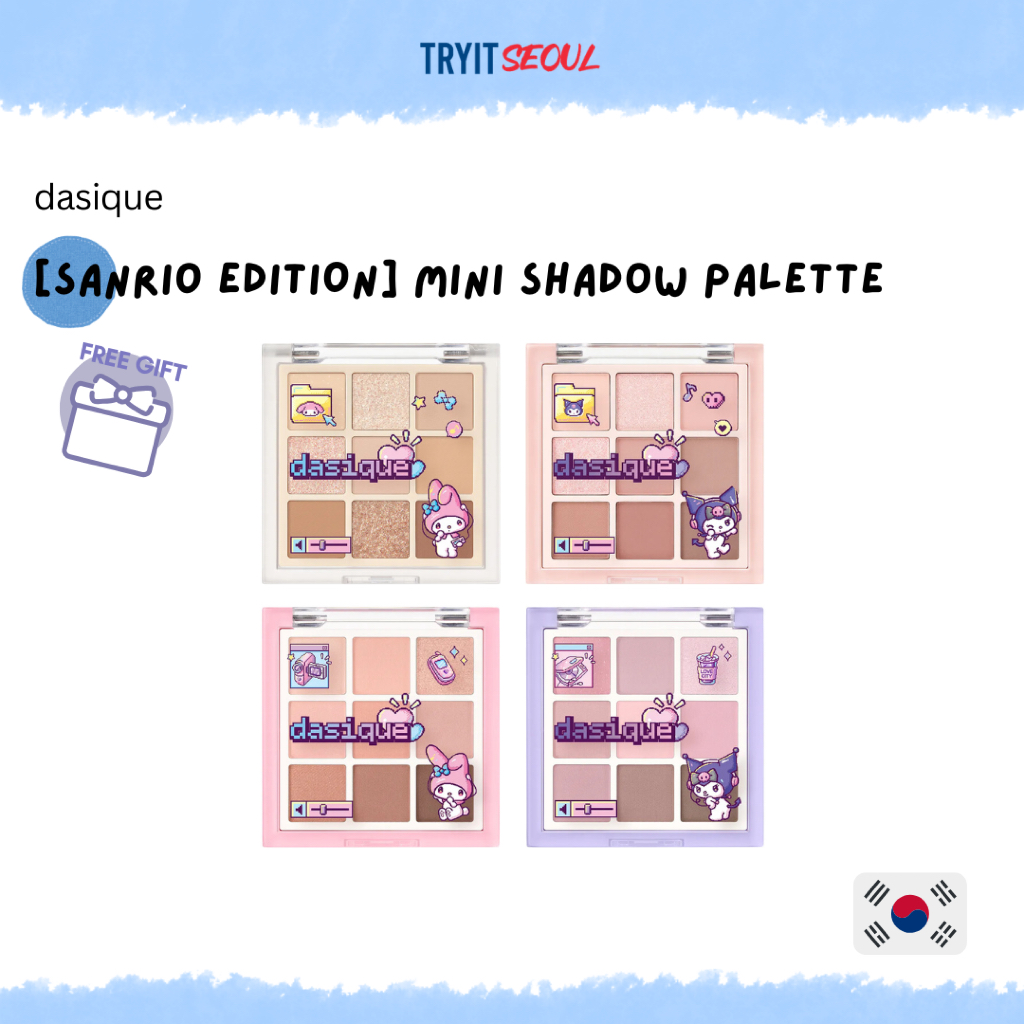 [dasique x Sanrio EDITION] Mini Shadow Palette 3.5g (4 ตัวเลือก) | เมคอัพเกาหลี K-beauty