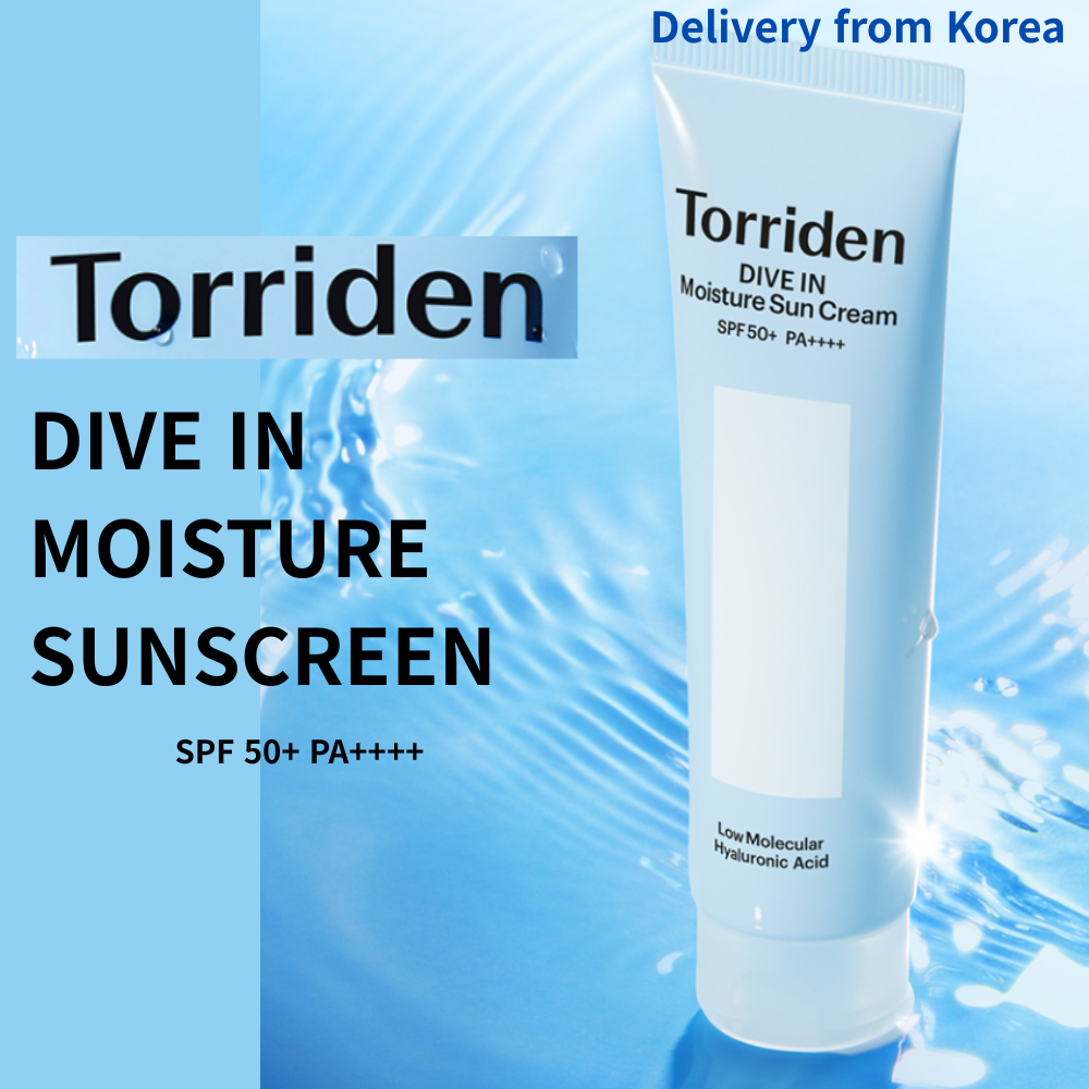 Torriden DIVE-IN Watery Moisture Sunscreen SPF50+PA+++60ml ให้ความชุ่มชื้น ชุ่มชื้น ป้องกันรังสียูวี
