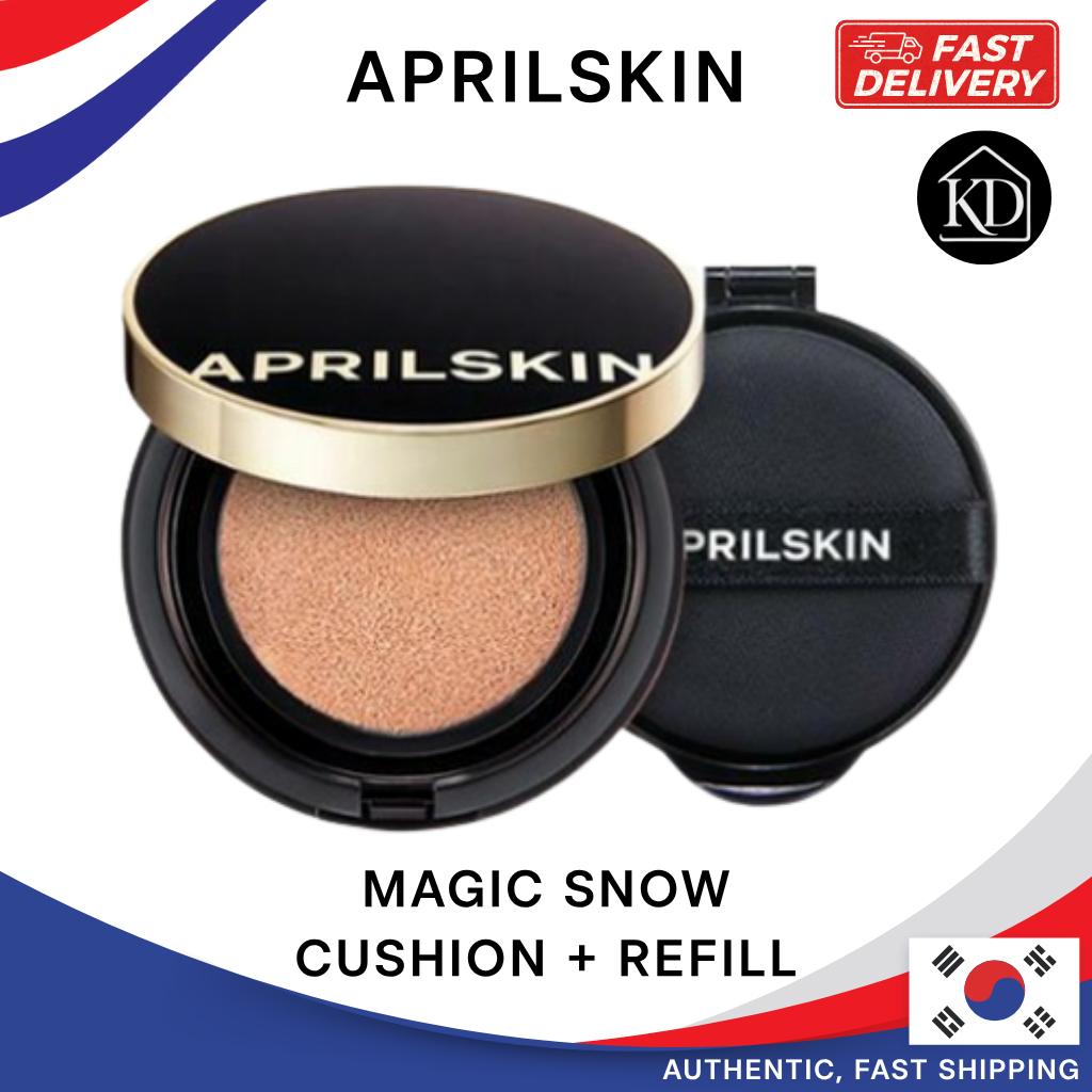 [Aprilskin] Magic Snow Cushion 3.0 Black Edition – SPF50+ Cushion Foundation + ชุดรีฟิล