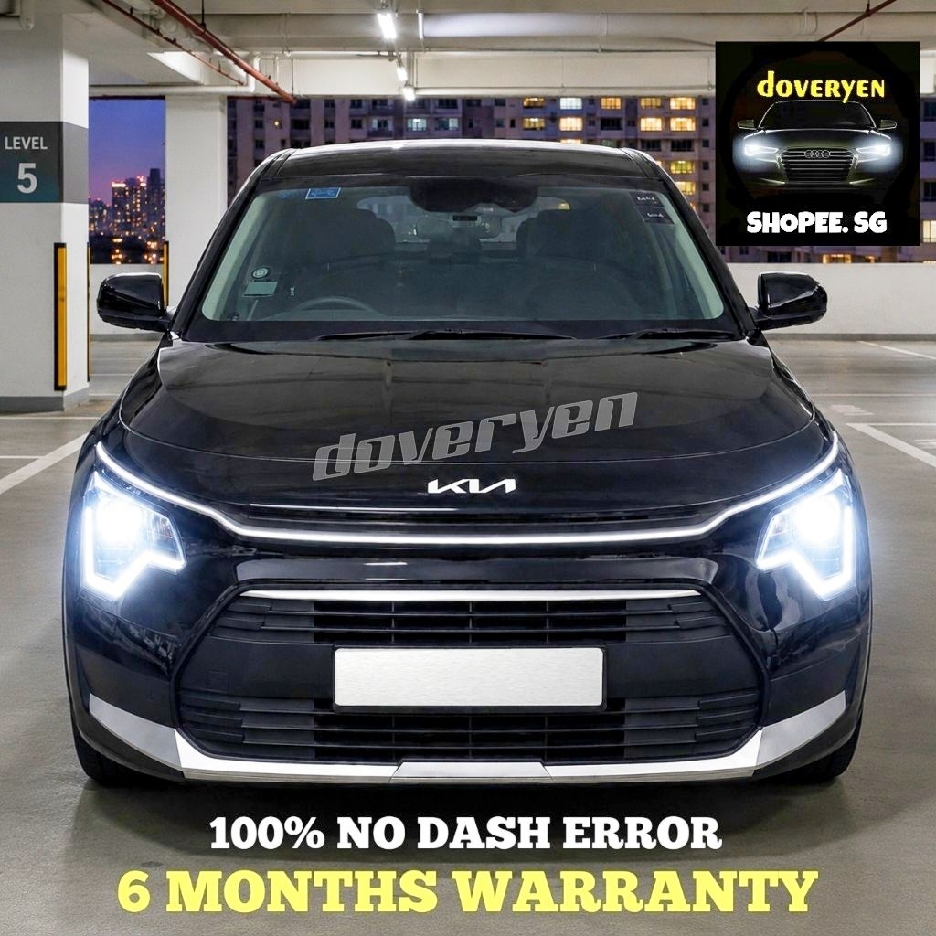 Kia Niro Hybrid Gen 1 & 2 Plus 6500K สีขาว Canbus LED ไฟหน้าหลอดไฟ 100% ไม่มี Dash ข้อผิดพลาด - H4 H