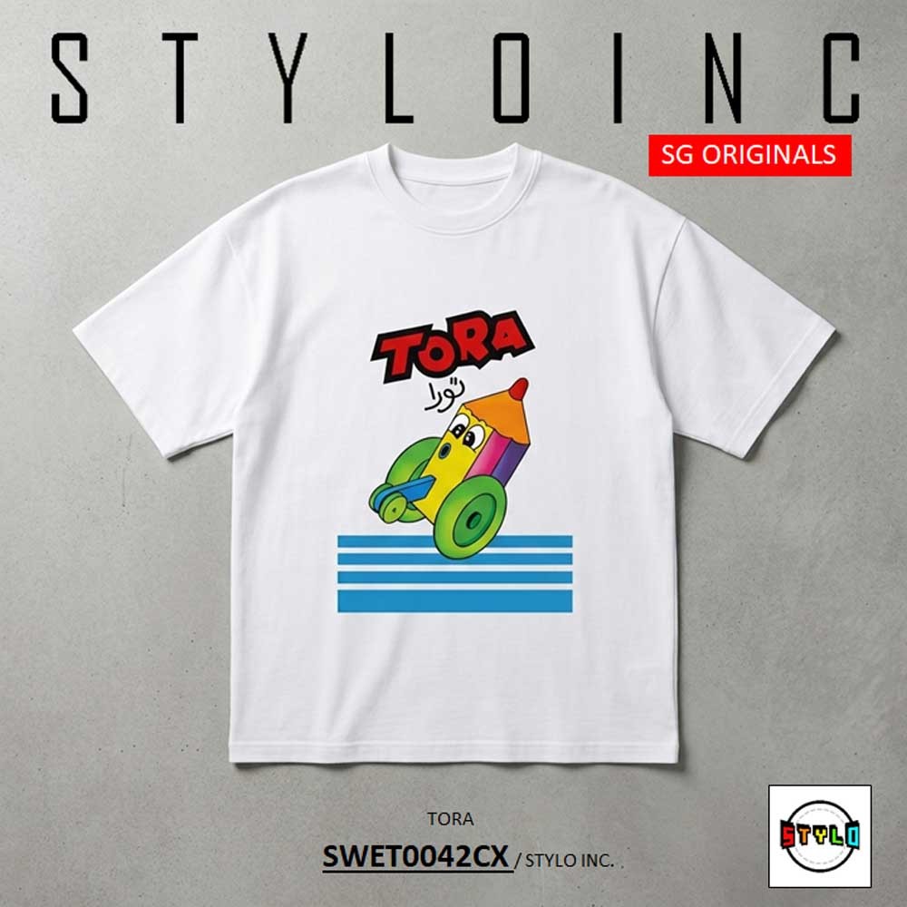 [STYLO INC] [MTO] TORA Cotton Shirt 80s เสื้อยืด Retro Tee Snack Graphic TShirt Old School Heritage 