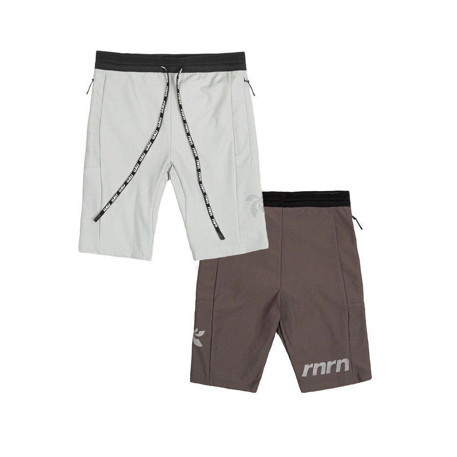 RNRN Men Marathon Half Tights Running Shorts Compression Leggings สินค้าเกาหลี