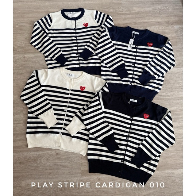 PLAY STRIPE WOMENS STRIPED CARDIGAN CH 010 WOMENS CARDIGAN