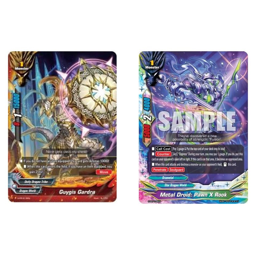 English Buddyfight Guygis Gardra PR / S-PR/012EN /Metal Droid: Pawn X Rook PR / S-PR/108EN