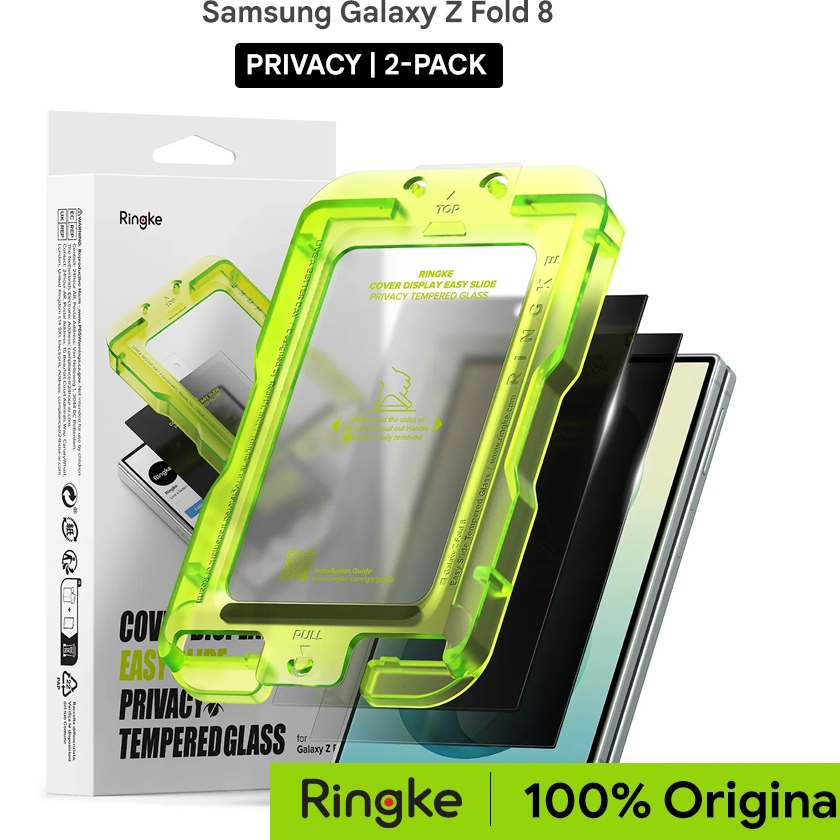 Ringke Galaxy Z Fold 8 Cover Display Tempered Glass - Privacy (2-Pack)