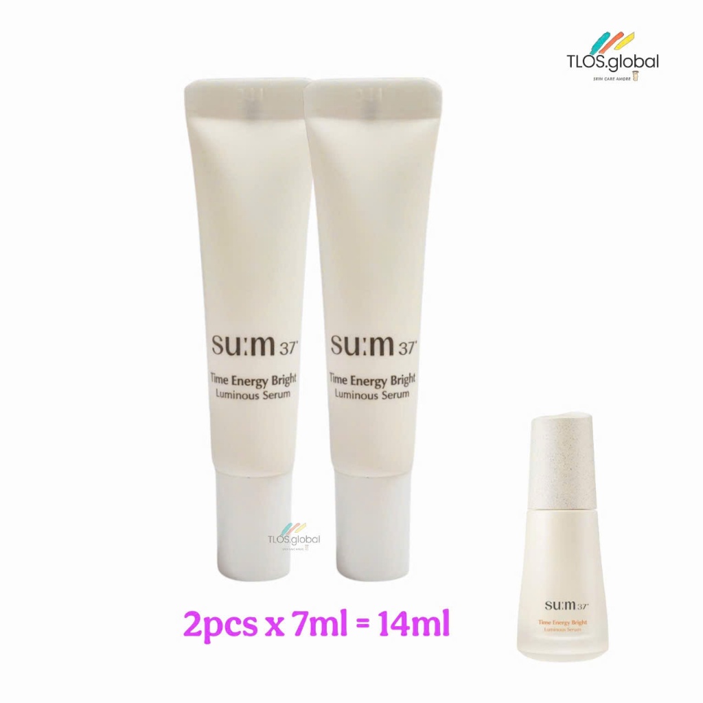 2 หลอด หรือ 4 หลอด x 7ml Su:m37 Time Energy Bright Luminous Serum Sum37